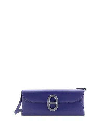 Pre-owned Pre-owned Hermes  Hermes Chaine D'ancre To Go Wallet Tadelakt In Blue
