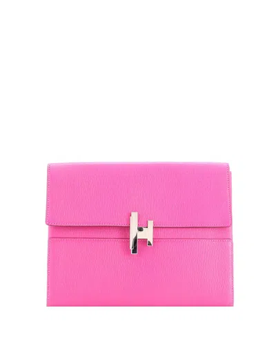 Pre-owned Pre-owned Hermes  Hermes Cinhetic Clutch Chevre Mysore In Pink