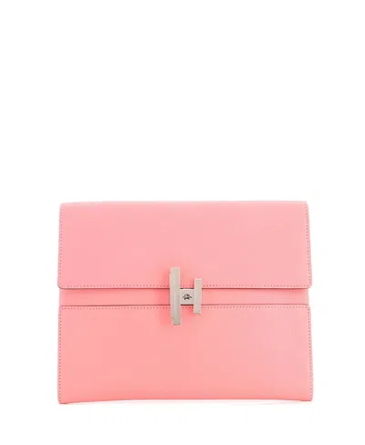 Pre-owned Pre-owned Hermes  Hermes Cinhetic Clutch Chevre Mysore In Pink