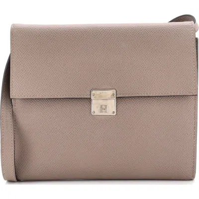 Pre-owned Pre-owned Hermes  Hermes Clic Wallet On Strap Epsom 16 In Grey