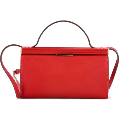 Pre-owned Hermes  Hermes Clic-h Shoulder Bag Evercolor 21 In Red