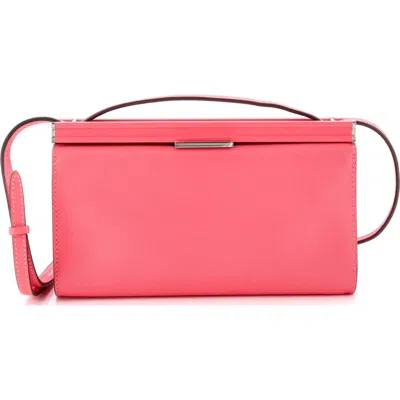 Pre-owned Hermes  Hermes Clic-h Shoulder Bag Evercolor 21 In Pink