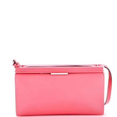 Pre-owned Hermes  Hermes Clic-h Shoulder Bag Evercolor 21 In Pink
