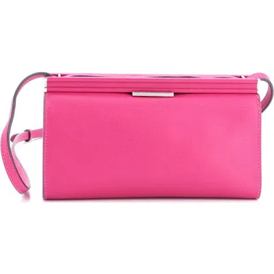Pre-owned Hermes  Hermes Clic-h Shoulder Bag Evercolor 21 In Pink