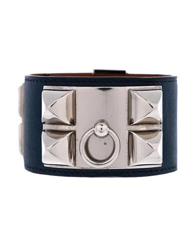 Pre-owned Pre-owned Hermes  Hermes Collier De Chien Bracelet Leather In Brown