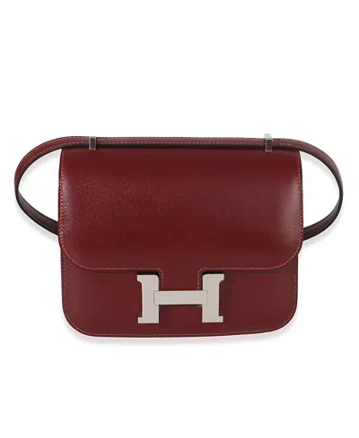 Pre-owned Pre-owned Hermes  Hermes Constance 18 Leather Handbag In Red