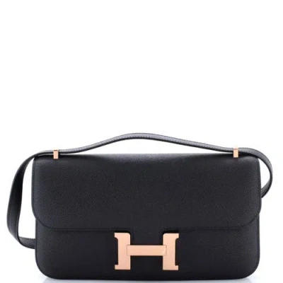 Pre-owned Hermes  Hermes Constance Elan Nm Bag Epsom 25 In Black