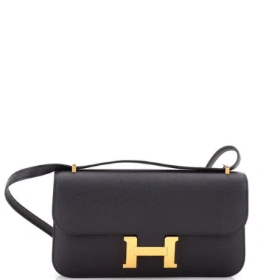 Pre-owned Hermes  Hermes Constance Elan Nm Bag Epsom 25 In Black