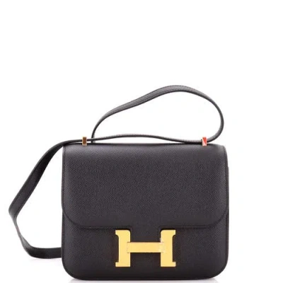Pre-owned Hermes  Hermes Constance Nm Bag Epsom 18 In Black
