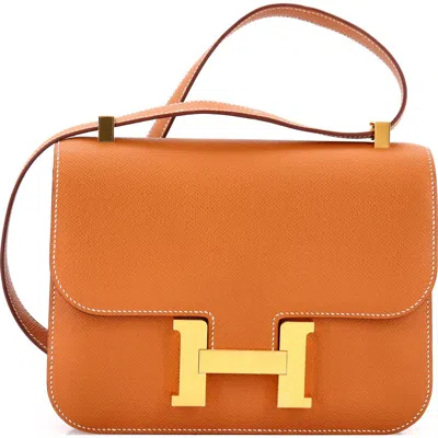 Pre-owned Hermes  Hermes Constance Nm Bag Epsom 24 In Orange