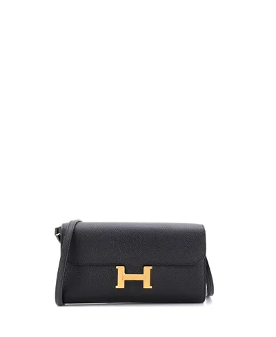 Pre-owned Pre-owned Hermes  Hermes Constance To Go Wallet Epsom In Black