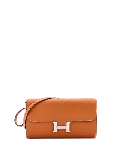 Pre-owned Pre-owned Hermes  Hermes Constance To Go Wallet Epsom In Brown