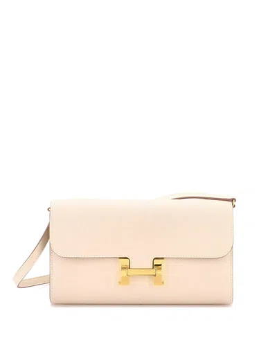 Pre-owned Pre-owned Hermes  Hermes Constance To Go Wallet Epsom In Neutral