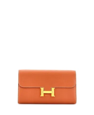 Pre-owned Pre-owned Hermes  Hermes Constance To Go Wallet Evercolor In Brown