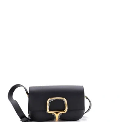 Pre-owned Hermes  Hermes Della Cavalleria Elan Shoulder Bag Epsom In Black