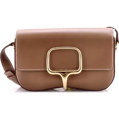 Pre-owned Hermes  Hermes Della Cavalleria Elan Shoulder Bag Tadelakt In Brown