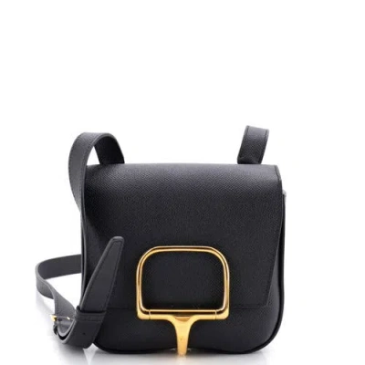 Pre-owned Hermes  Hermes Della Cavalleria Shoulder Bag Epsom Mini In Black