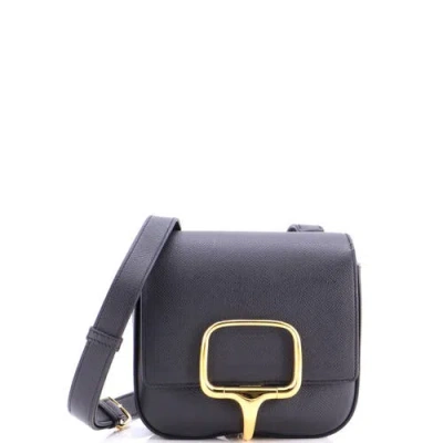 Pre-owned Hermes  Hermes Della Cavalleria Shoulder Bag Epsom Mini In Black