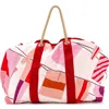 Pre-owned Hermes  Hermes Drapeaux Au Vent Bag Printed Canvas Large In Pattern