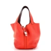 Pre-owned Hermes  Hermes Eclat Picotin Lock Bag Clemence Mm In Orange