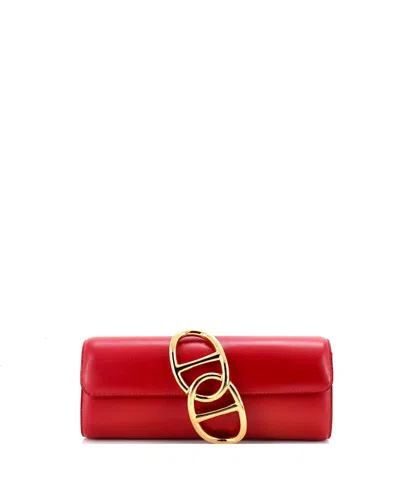 Pre-owned Pre-owned Hermes  Hermes Egee Clutch Tadelakt In Red