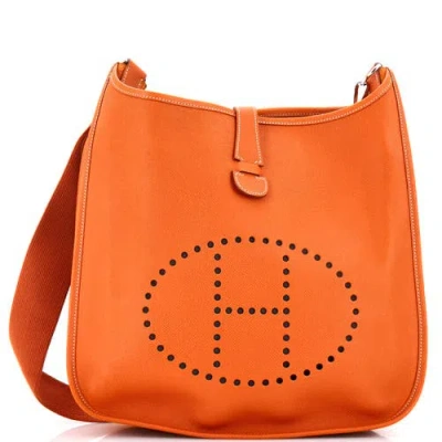 Pre-owned Hermes  Hermes Evelyne Bag Gen I Epsom Gm In Brown