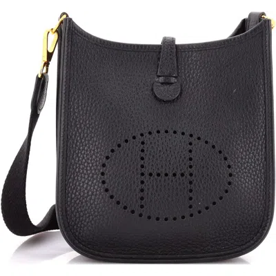 Pre-owned Hermes  Hermes Evelyne Bag Gen Iii Clemence Tpm In Black