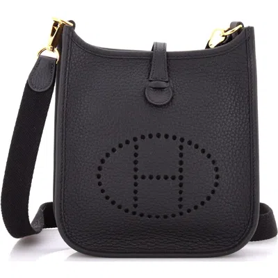 Pre-owned Hermes  Hermes Evelyne Bag Gen Iii Clemence Tpm In Black
