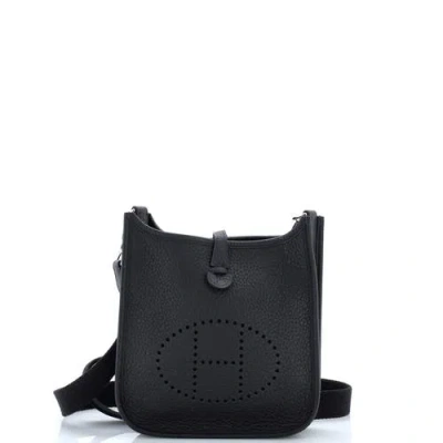 Pre-owned Hermes  Hermes Evelyne Bag Gen Iii Clemence Tpm In Black
