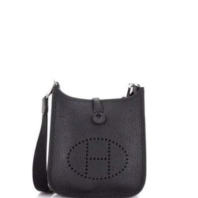 Pre-owned Hermes  Hermes Evelyne Bag Gen Iii Clemence Tpm In Black