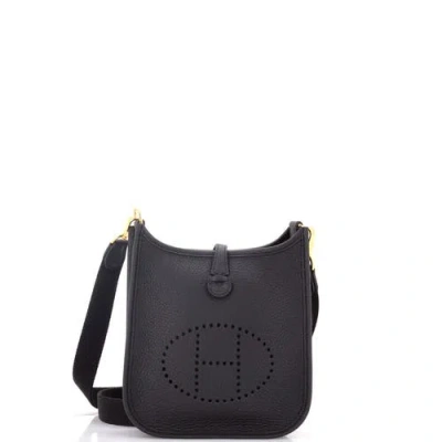 Pre-owned Hermes  Hermes Evelyne Bag Gen Iii Clemence Tpm In Black