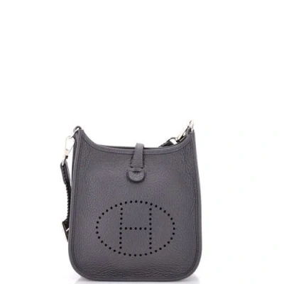 Pre-owned Hermes  Hermes Evelyne Bag Gen Iii Clemence Tpm In Gray