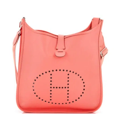 Pre-owned Hermes  Hermes Evelyne Bag Gen Iii Epsom Gm In Red