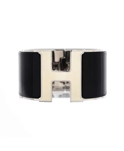 Pre-owned Pre-owned Hermes  Hermes Extra Wide Clic H Bracelet Enamel