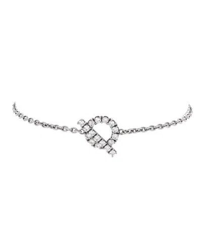 Pre-owned Pre-owned Hermes  Hermes Finesse Bracelet 18k White Gold And Diamonds