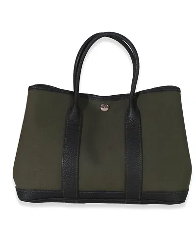 Pre-owned Pre-owned Hermes  Hermes Garden Party 30 Canvas Handbag