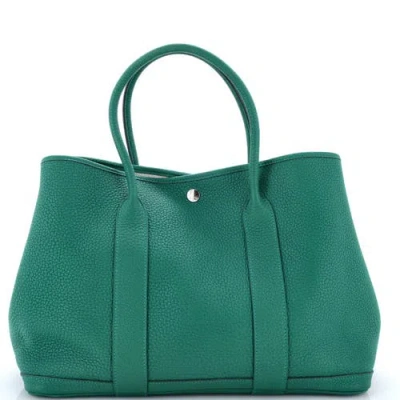 Pre-owned Hermes  Hermes Garden Party Tote Leather 36 In Pattern