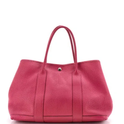 Pre-owned Pre-owned Hermes  Hermes Garden Party Tote Leather 36 In Pink