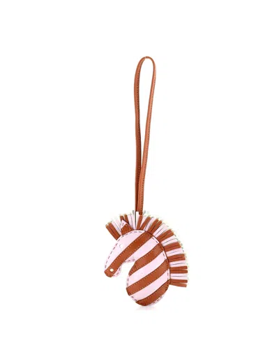Pre-owned Pre-owned Hermes  Hermes Geegee Savannah Bag Charm Leather In Multi