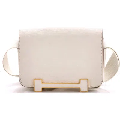 Pre-owned Hermes  Hermes Geta Bag Chevre Mysore In Gray
