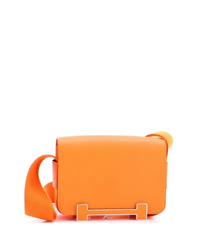 Pre-owned Pre-owned Hermes  Hermes Geta Bag Chevre Mysore In Orange