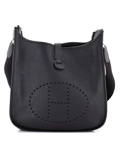 Pre-owned Pre-owned Hermes  Hermes Gm Evelyne Bag Gen Ii Clemence In Black