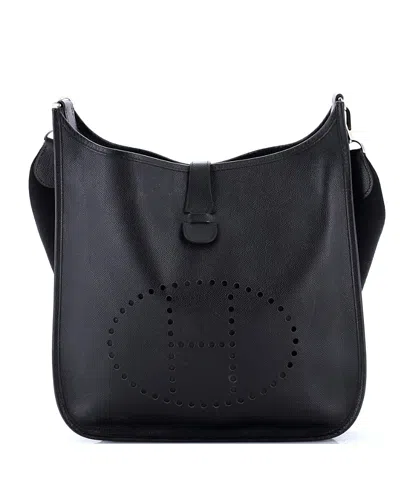Pre-owned Pre-owned Hermes  Hermes Gm Evelyne Bag Gen Ii Epsom In Black