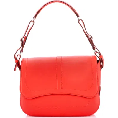 Pre-owned Hermes  Hermes Harnais Shoulder Bag Epsom And Swift In Red