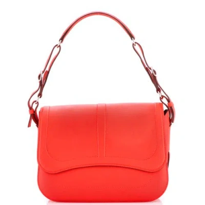 Pre-owned Hermes  Hermes Harnais Shoulder Bag Epsom And Swift In Red