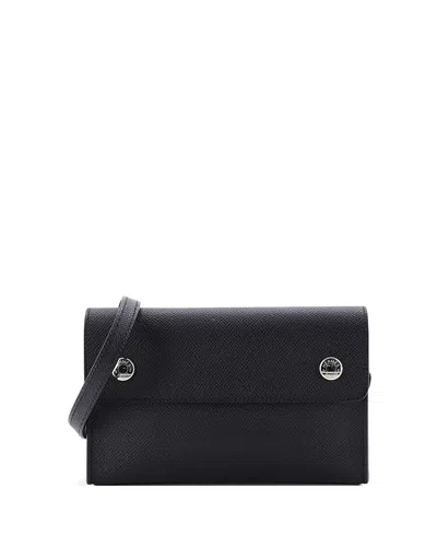Pre-owned Pre-owned Hermes  Hermes Hermesnap Wallet Bag Epsom In Black