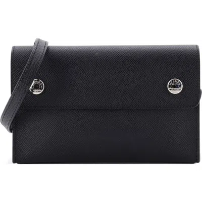 Pre-owned Hermes  Hermes Hermesnap Wallet Bag Epsom In Black