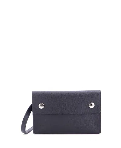 Pre-owned Pre-owned Hermes  Hermes Hermesnap Wallet Bag Epsom In Black