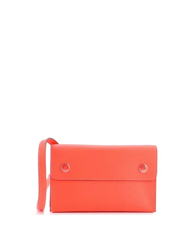 Pre-owned Pre-owned Hermes  Hermes Hermesnap Wallet Bag Epsom In Pink