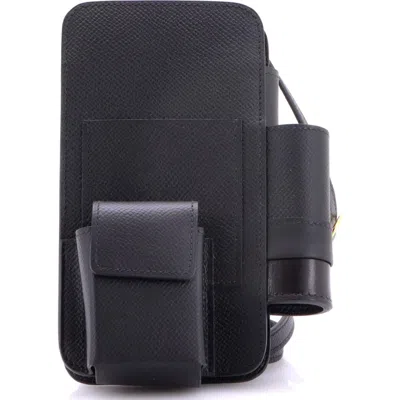 Pre-owned Hermes  Hermes Hermesway Phone Case Crossbody Bag Epsom In Black